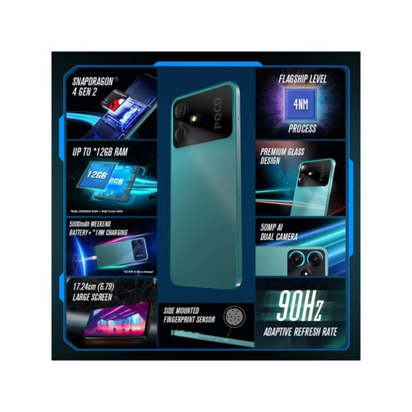 POCO M6 Pro 5G Power Black - Indian Version - Dual Sim - Nextel