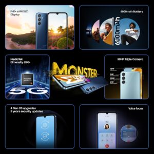 Samsung Galaxy M15 5G Prime Edition  - Topaz Blue - Image 4