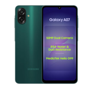 Samsung Galaxy A07 LTE 6.7-Inch HD+ Display, 4GB RAM, 64GB Storage, 90Hz Refresh Rate, 50MP Dual Camera, MediaTek Helio G99, Green