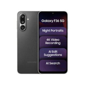 Samsung Galaxy F36 5G Smartphone (Black, 6GB RAM, 128GB Storage) | 50MP OIS Camera | Circle to Search | Slim 7.7mm | Unlocked Indian Version